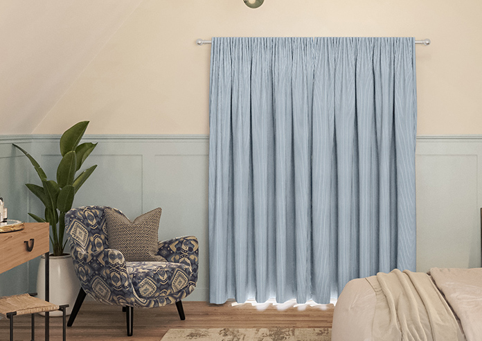 Nautical Stripes, Navy - Made to Measure Curtains - Image 7